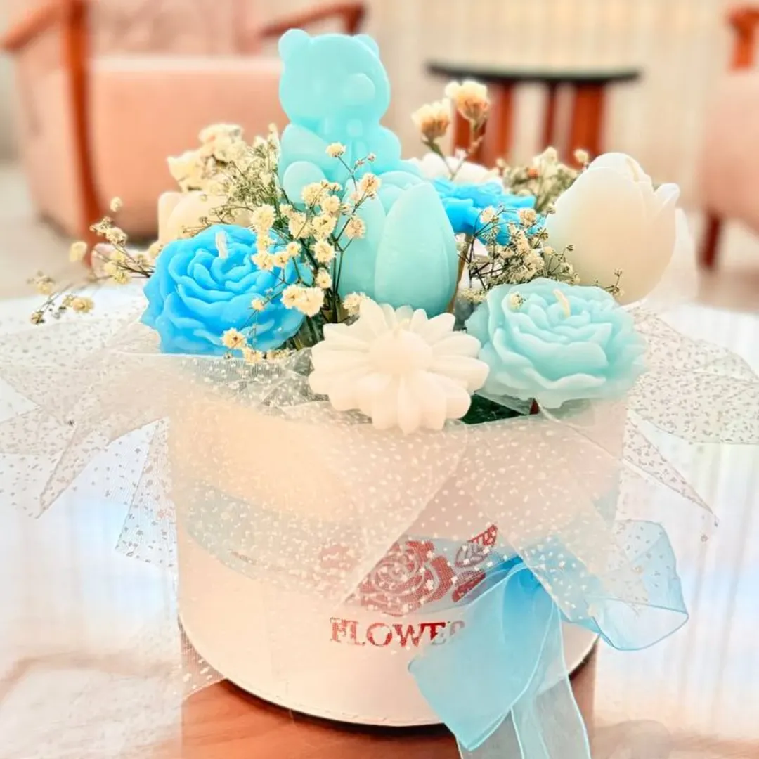 باکس گل و شمع